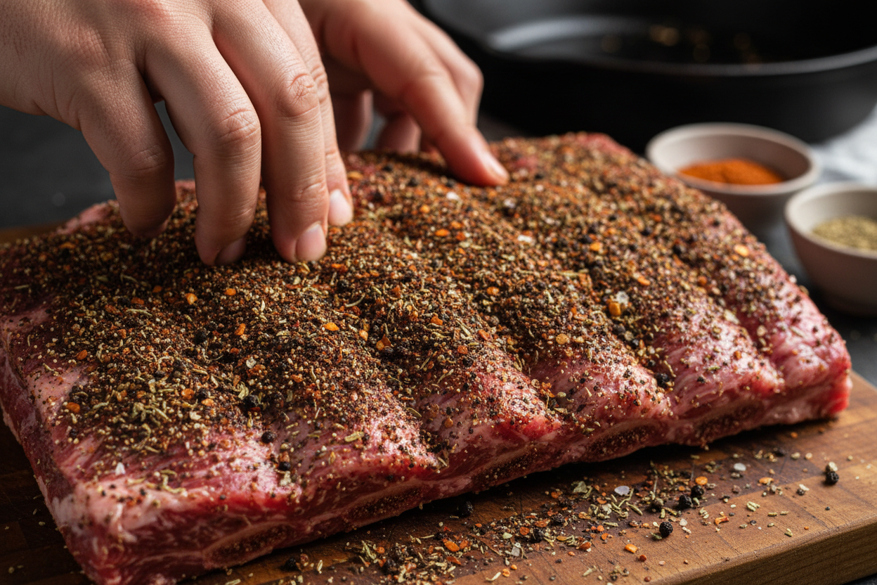 The Best Beef Rib Dry Rub Recipe for Grilling 2 Dry Rub for Beef Ribs preparation step 1