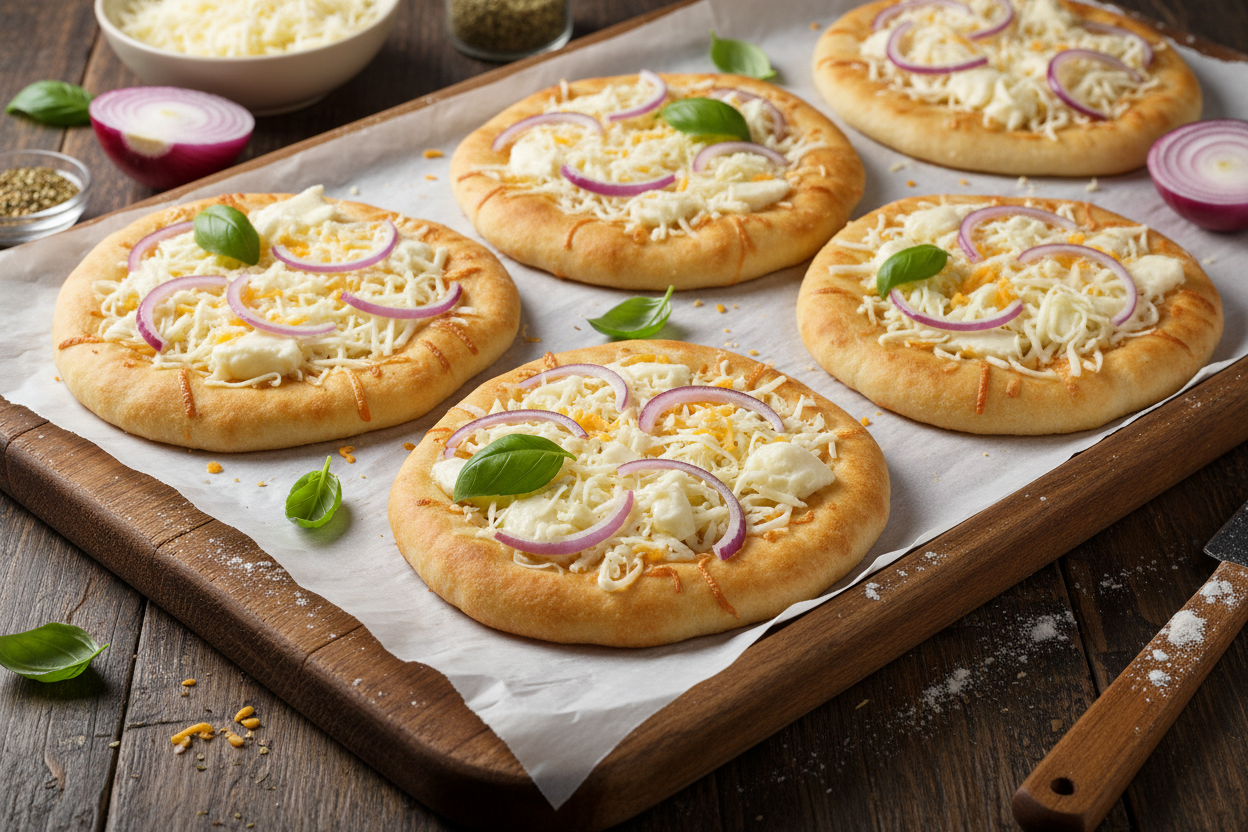 Easy BBQ Chicken Flatbread preparation step 2