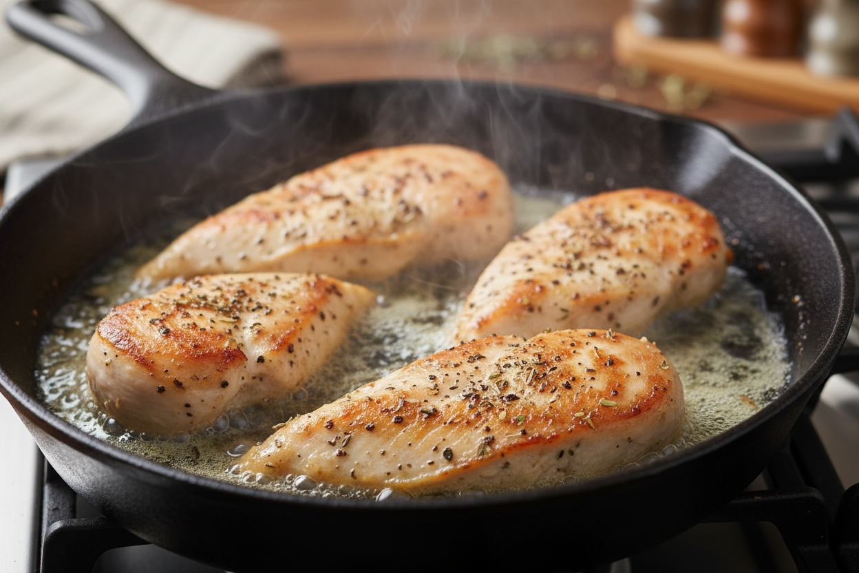 Easy Creamy Boursin Chicken Pasta preparation step 1
