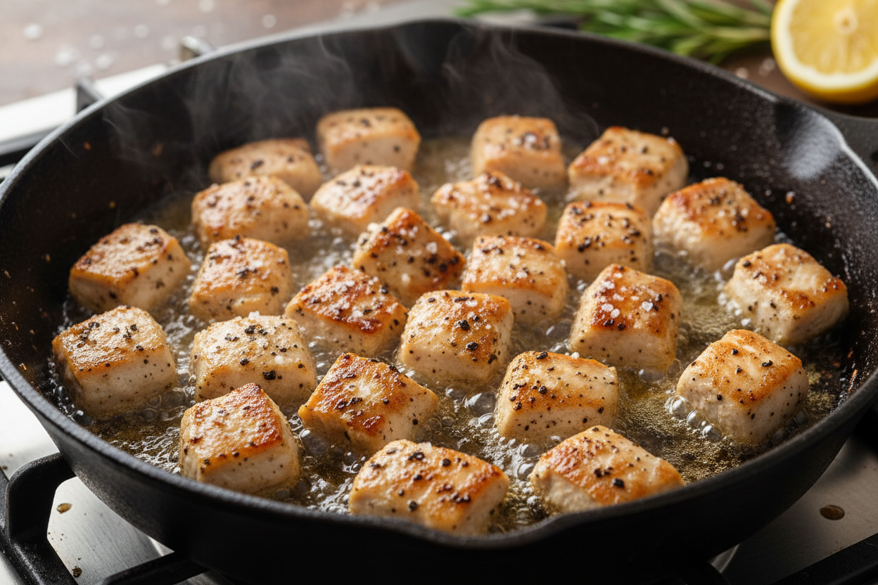 Easy Creamy Boursin Chicken Orzo preparation step 1