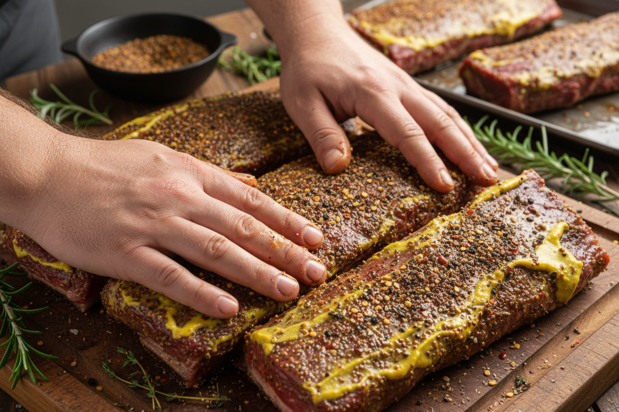 Finger Lickin' Grilled Beef Ribs preparation step 1