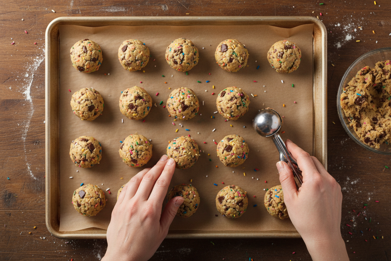 Fireworks Cookies and Cream Cookies preparation step 2