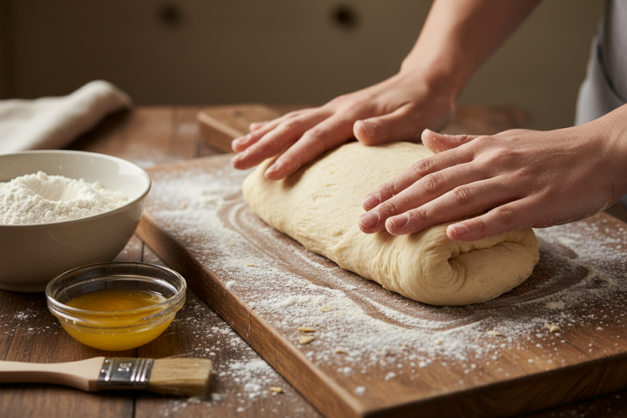 Garlic Butter Bread Rolls preparation step 1