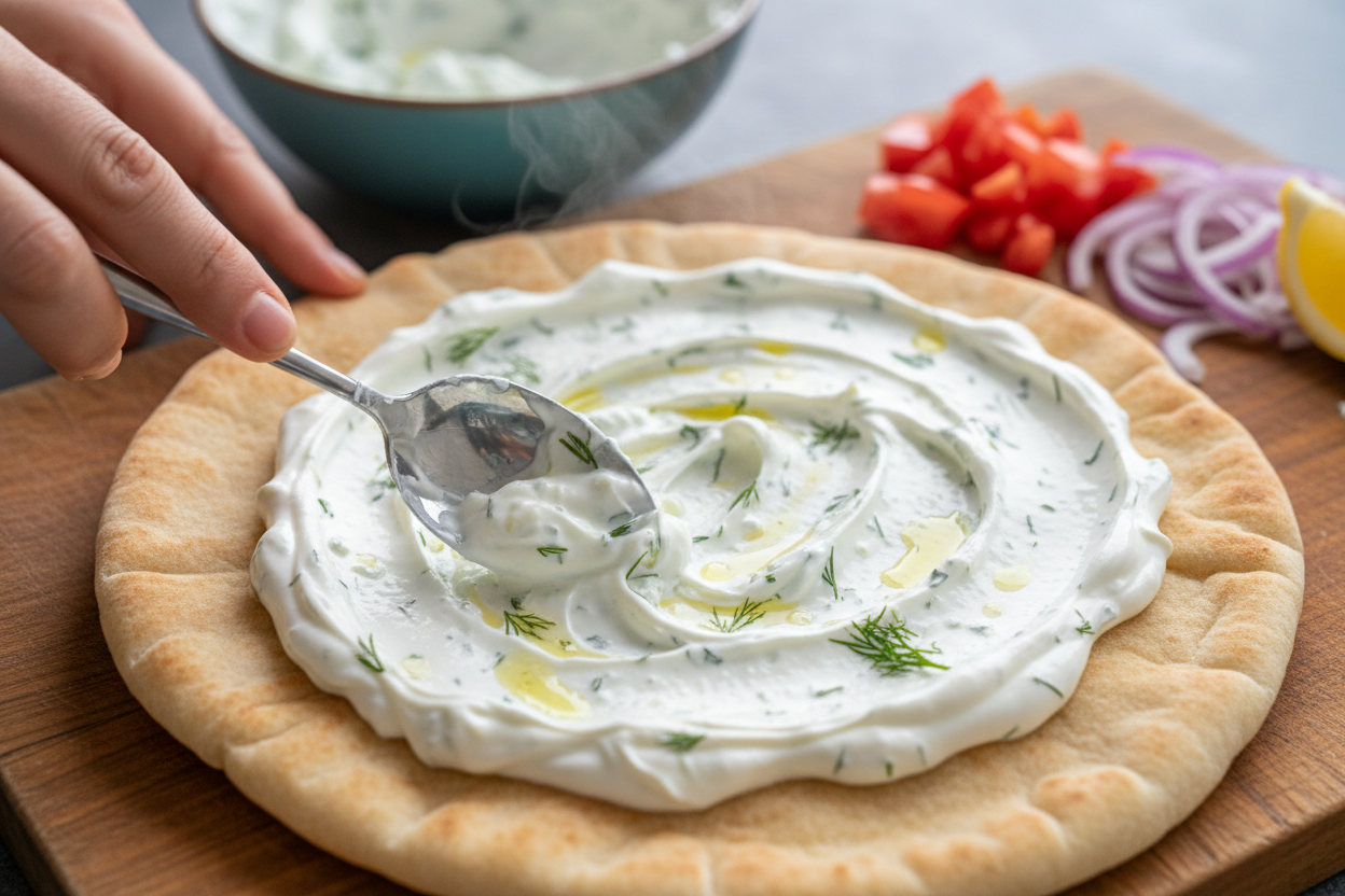 Authentic Greek Chicken Gyros Recipe at Home 3 Greek Chicken Gyros preparation step 2