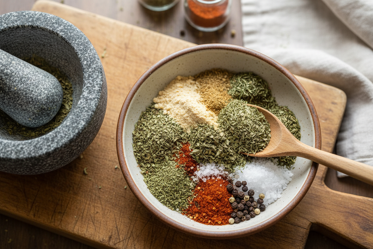 Greek Seasoning preparation step 1