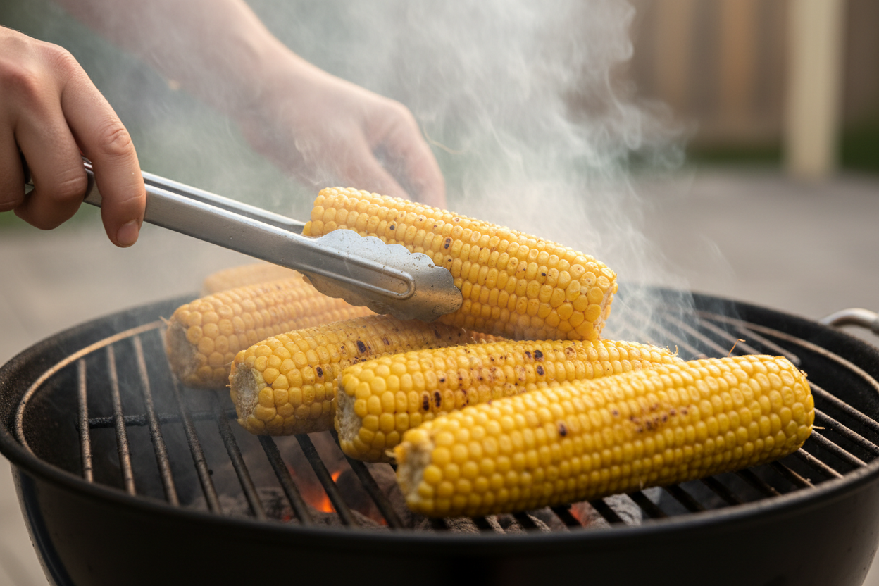 Creamy Grilled Corn Elote Pasta Salad (with Greek Yogurt) 2 Grilled Corn Elote Pasta Salad with Greek Yogurt preparation step 1