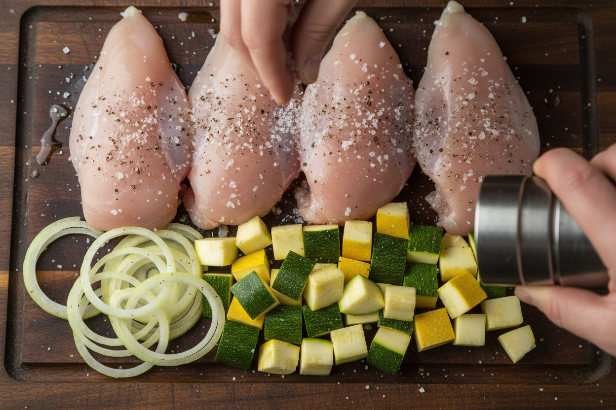 Healthy & Fresh Summer Slow Cooker Recipes: Citrus Peach Chicken 2 Healthy Easy Summer Slow Cooker Recipes preparation step 1