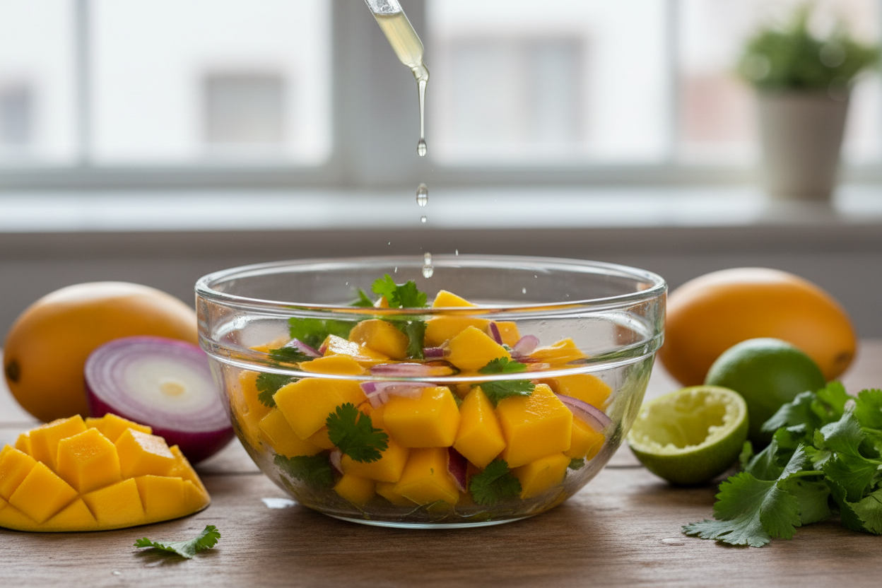 Healthy Grilled Shrimp & Avocado Bowls with Mango Salsa preparation step 2