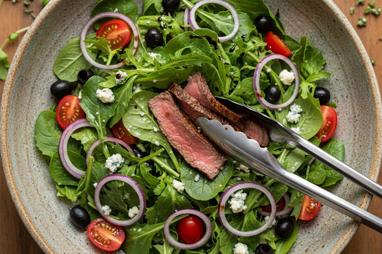 Healthy Steak Salad Recipe preparation step 2