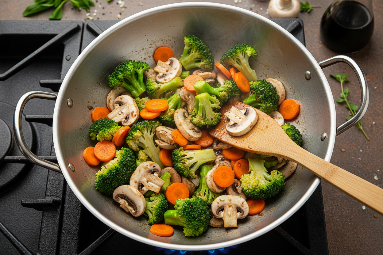 Japanese Steakhouse-Style Chicken with Vegetables & Yum Yum Sauce 3 Hibachi Chicken & Vegetables preparation step 2