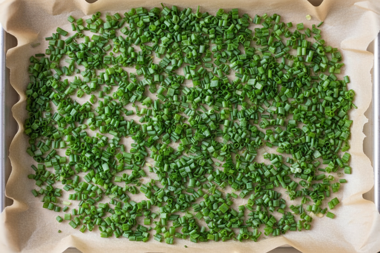 How to Preserve and Store Chives in the Freezer 3 How To Freeze Fresh Chives preparation step 2