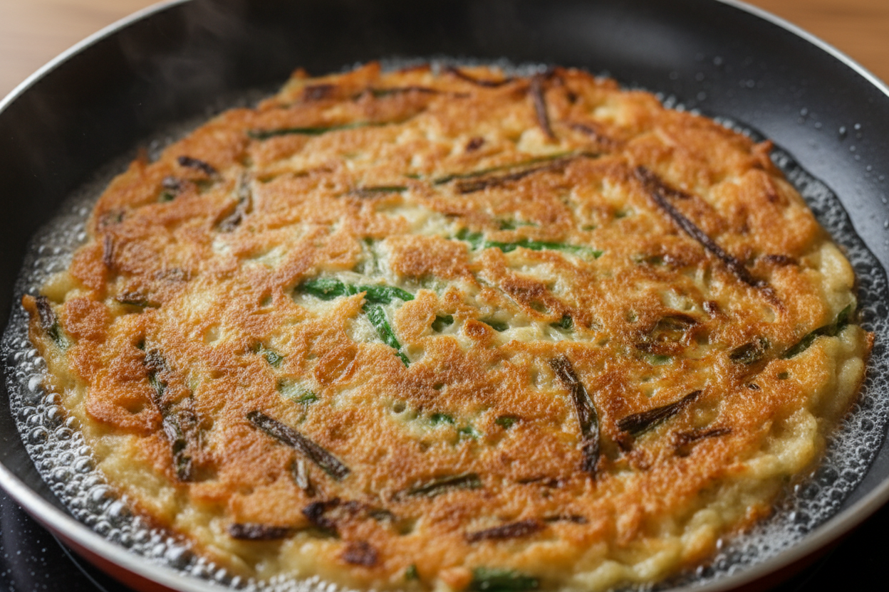 Korean Chive Pancake (Buchujeon) preparation step 2