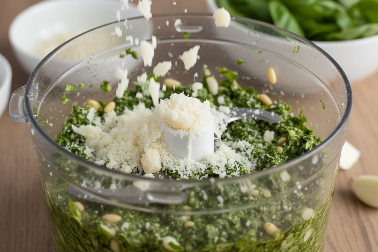 Perfect Homemade Basil Pesto Recipe: Easy From-Scratch Guide 3 Perfect Basil Pesto preparation step 2