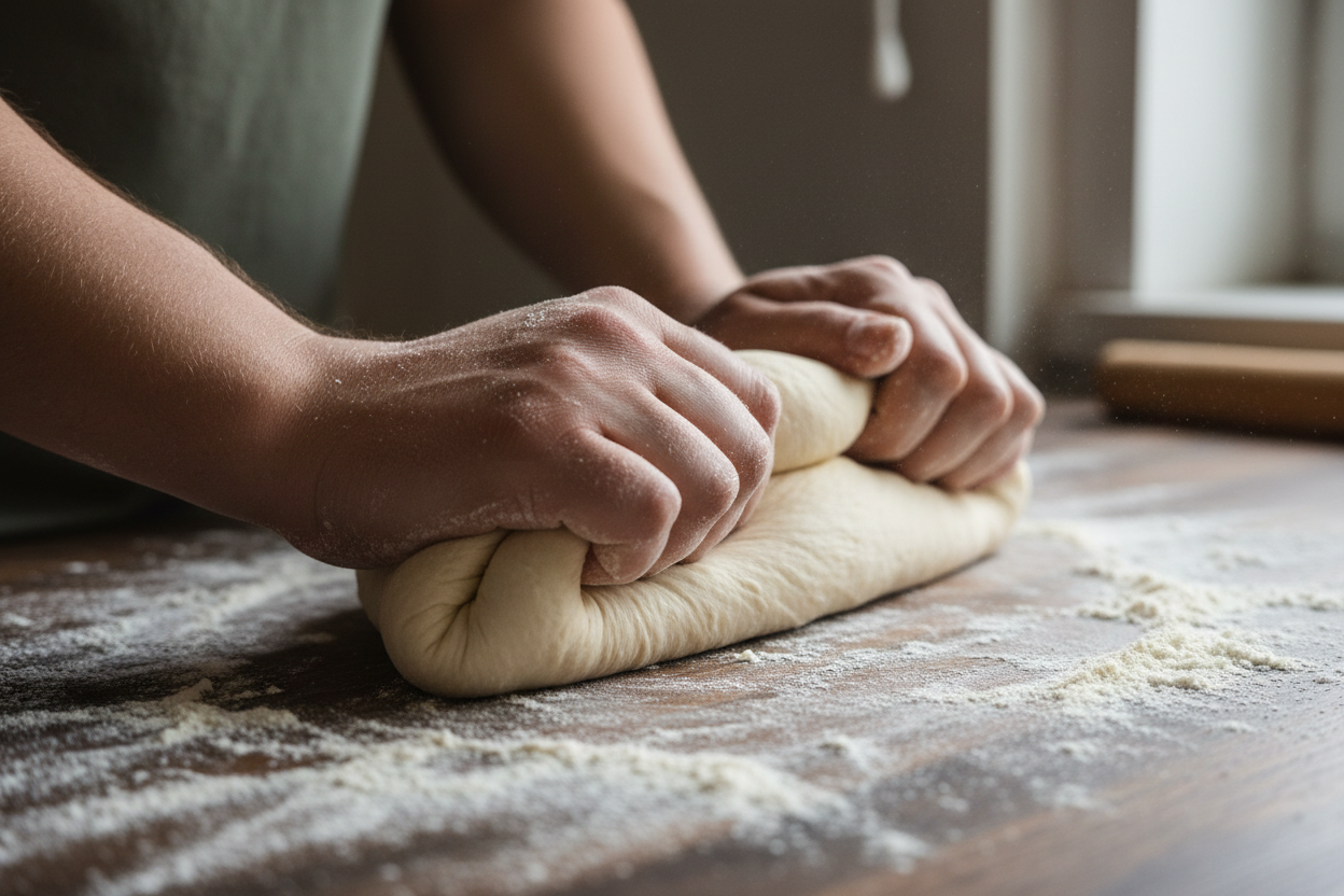 Pull Apart Garlic Bread preparation step 1