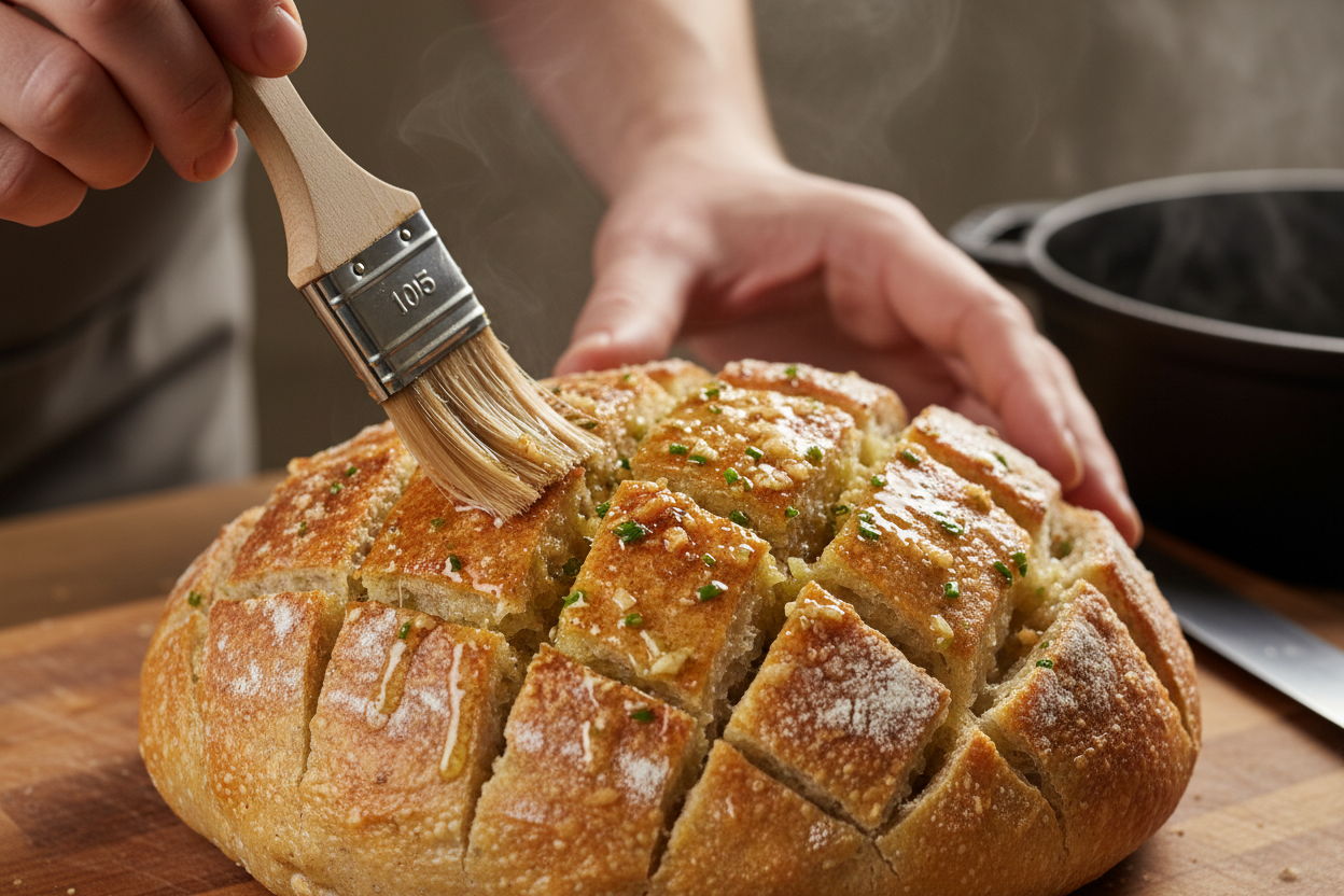 Pull Apart Garlic Bread preparation step 1