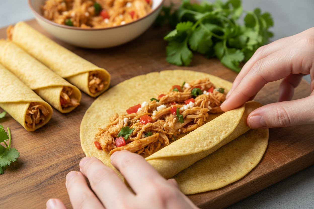 Queso Chicken Enchiladas For Fast Weeknight Meals preparation step 2