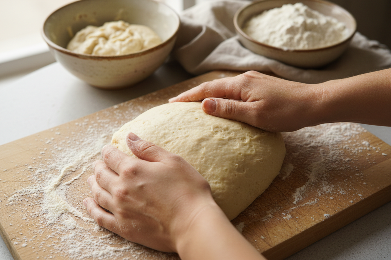 Quick Sourdough Garlic Knots Recipe preparation step 1