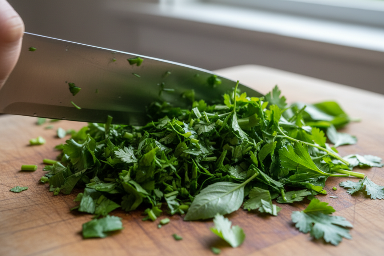 Quick and Easy Chimichurri Sauce preparation step 1
