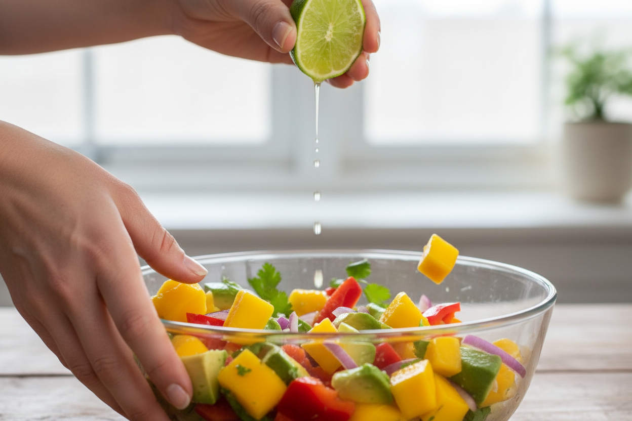 Quick and Easy Mango Salsa preparation step 1