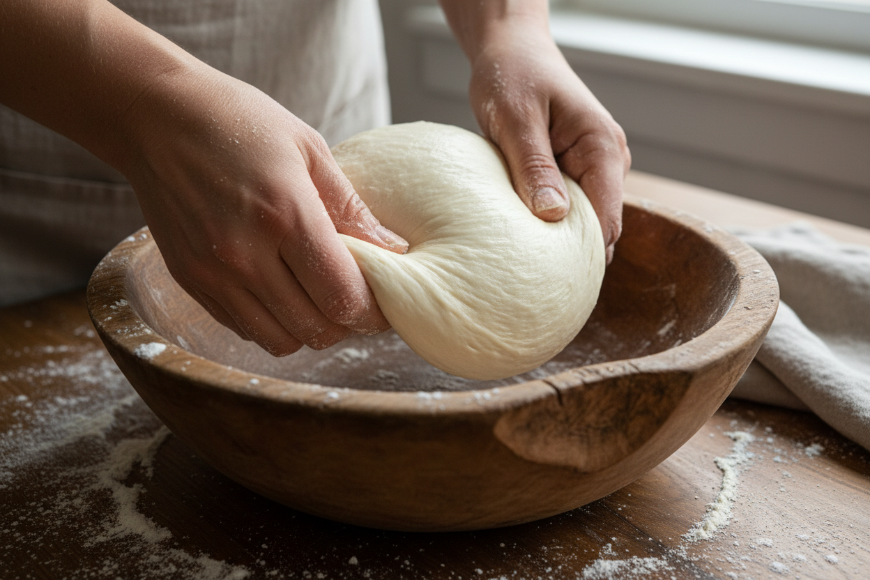 Rosemary Garlic Pull Apart Bread preparation step 1