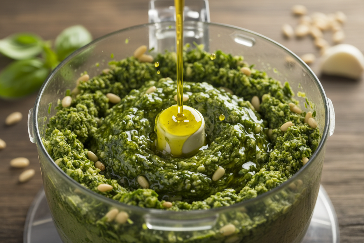 Simple Vegan Pesto preparation step 2