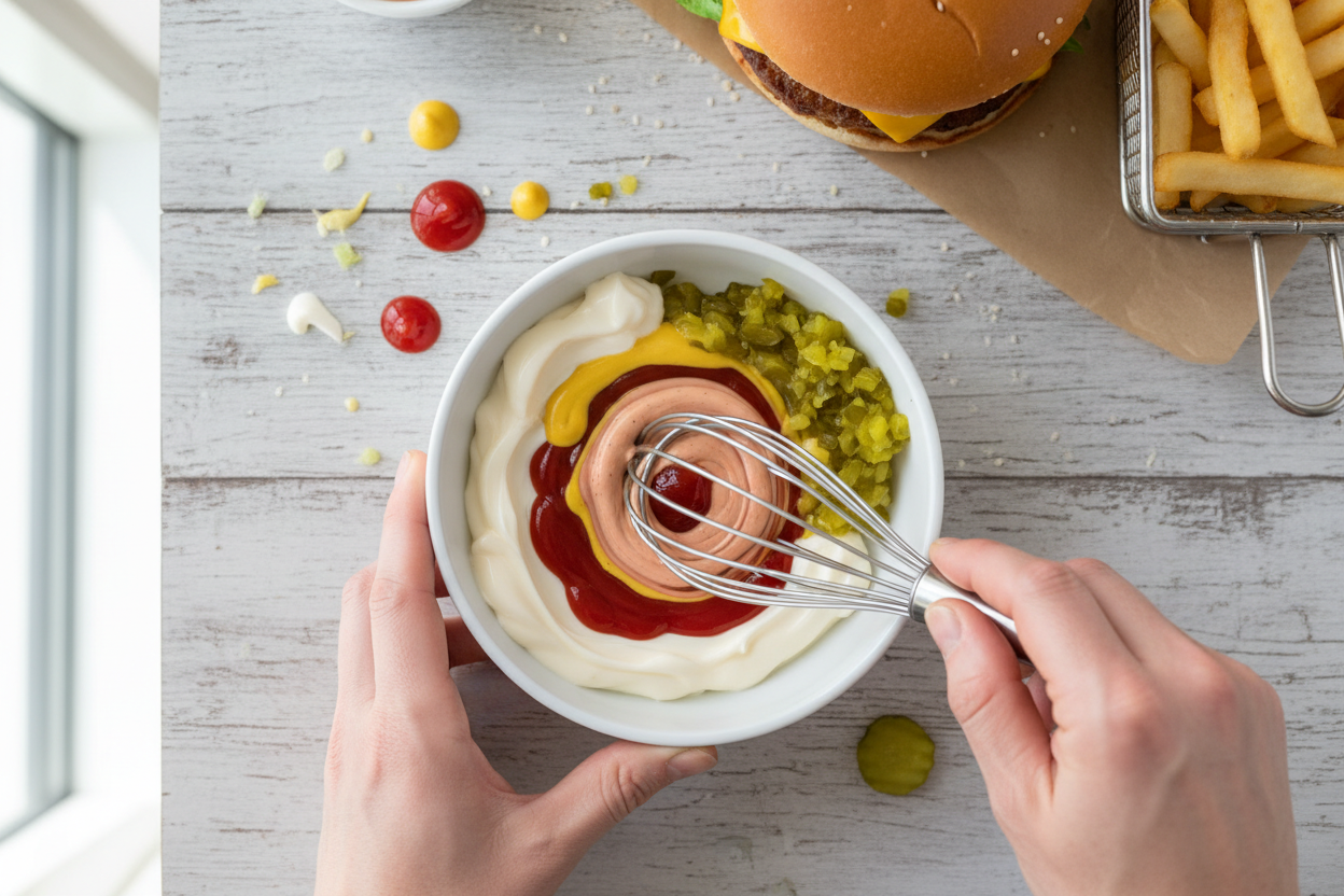 Easy Smash Burger Bowl Recipe (High Protein, Low Carb) 3 Smash Burger Bowl preparation step 2