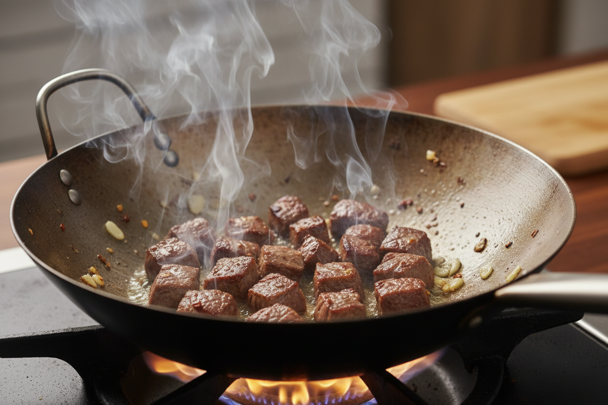 Better-Than-Takeout Teriyaki Steak Bites 2 Teriyaki Steak Bites with Green Pepper and Onion preparation step 1