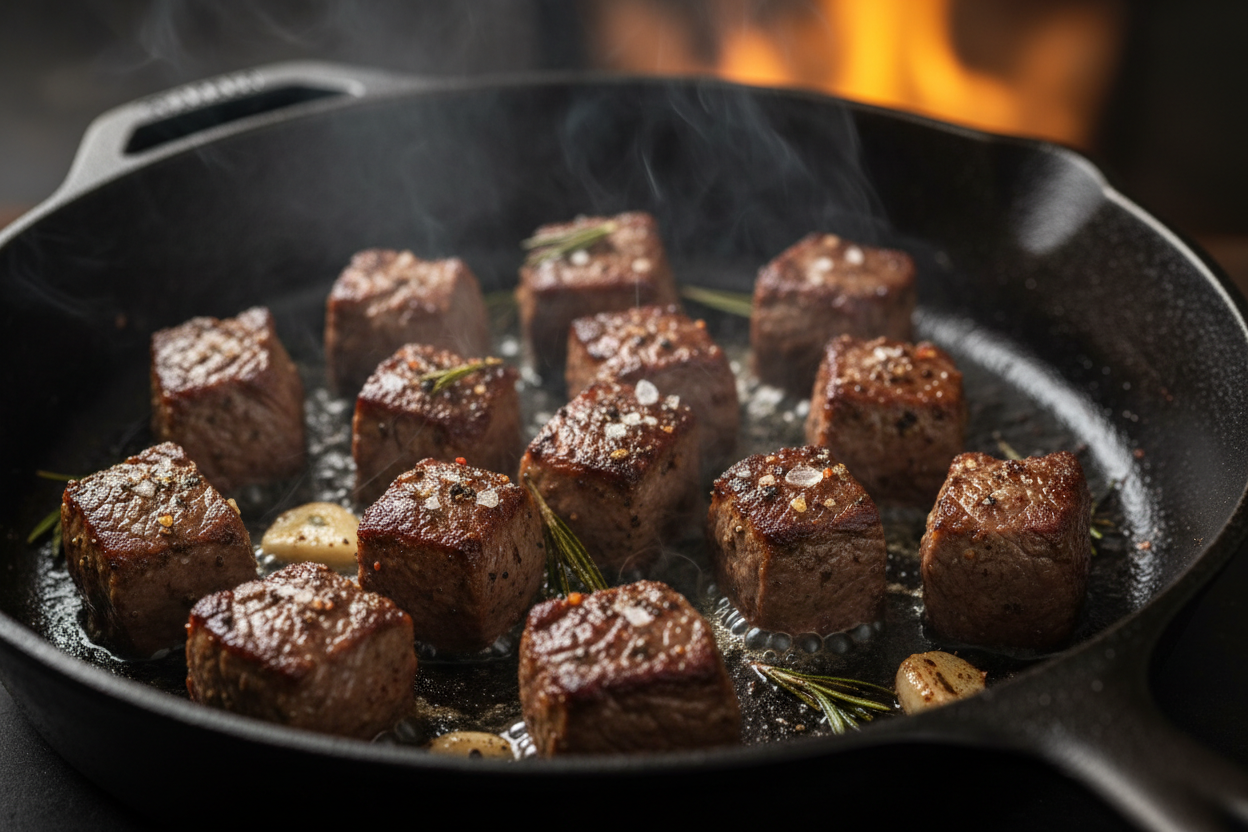 Quick and Easy Glazed Beef Bites with Rice 2 Teriyaki Steak Bites preparation step 1
