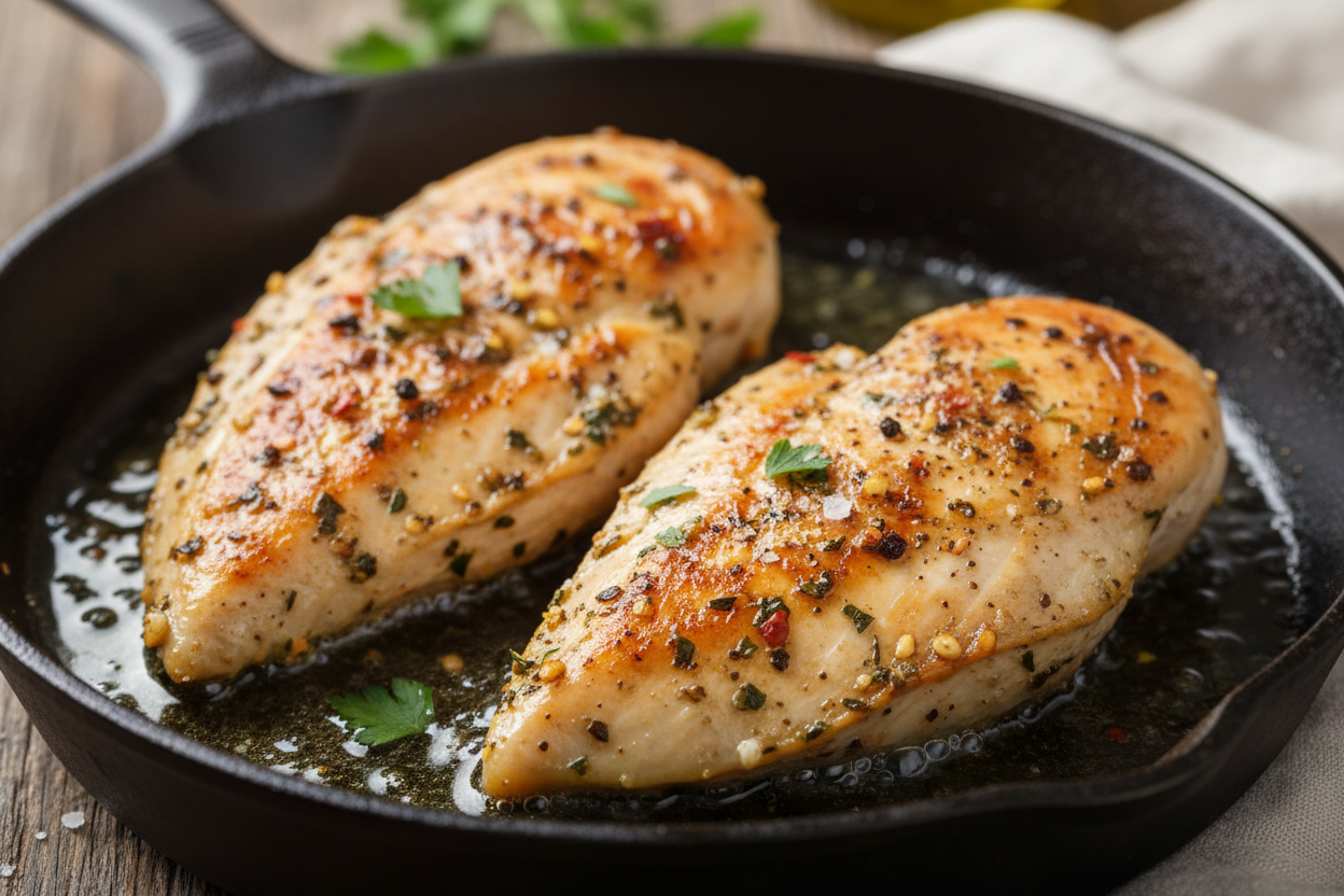 30-Minute Tuscan Chicken Pasta with Sun-Dried Tomatoes 2 Tuscan Chicken Pasta preparation step 1