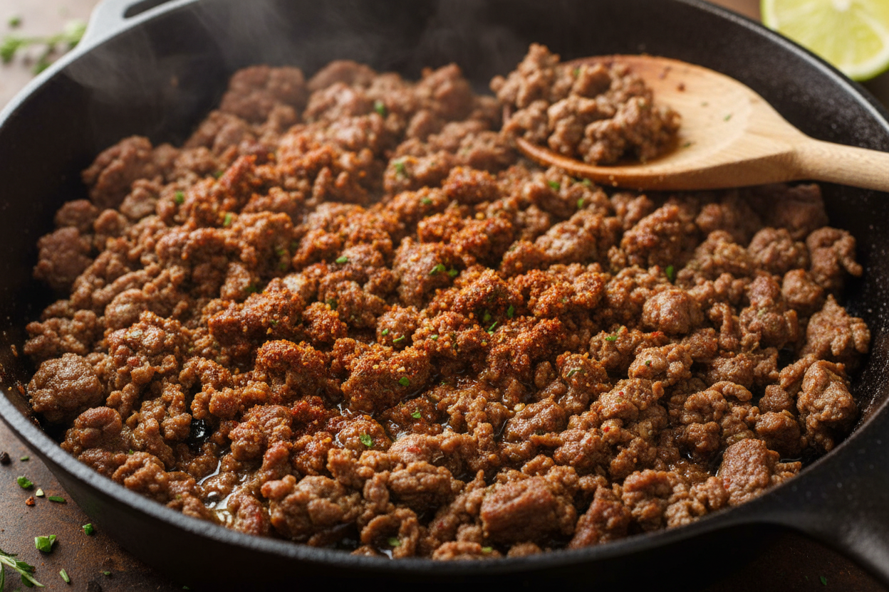Viral Cottage Cheese Sweet Potato Beef Bowl Recipe 3 Viral Cottage Cheese Sweet Potato Beef Bowl preparation step 2