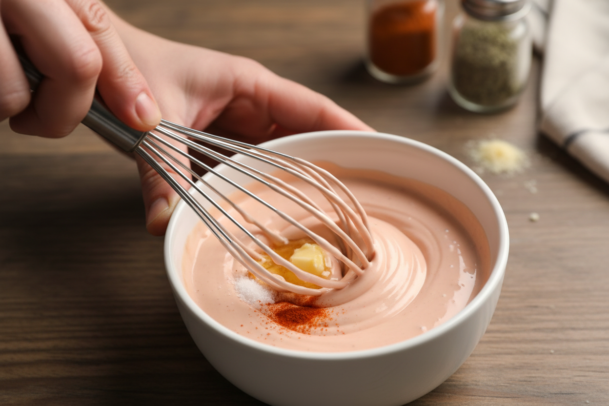 Yum Yum Sauce preparation step 1
