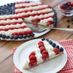 Easy American Flag Fruit Pizza for the 4th of July
