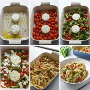 Easy Boursin Cheese Pasta with Roasted Vegetables