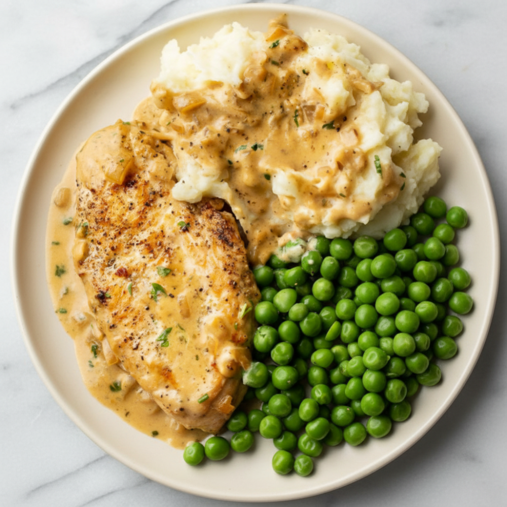 Quick Creamy Boursin Chicken Recipe with Mashed Potatoes