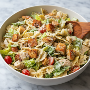Easy Chicken Caesar Pasta Salad Recipe for Quick Lunches