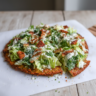 High-Protein Chicken Caesar Salad Pizza Recipe
