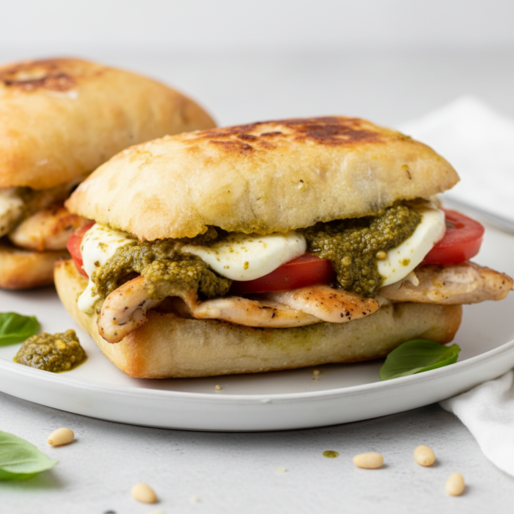 Bistro-Style Grilled Poultry and Basil Melt Recipe