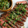 Perfect Grilled Flank Steak with Fresh Herb Sauce