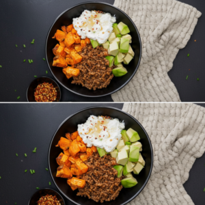 Viral Cottage Cheese Sweet Potato Beef Bowl Recipe 4 Viral Cottage Cheese Sweet Potato Beef Bowl Recipe