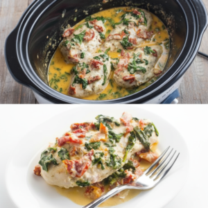 Easy Slow Cooker Tuscan Garlic Chicken (Low Carb, Keto) 4 Easy Slow Cooker Tuscan Garlic Chicken (Low Carb, Keto)