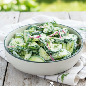 Classic Creamy Cucumber Dill Salad Recipe