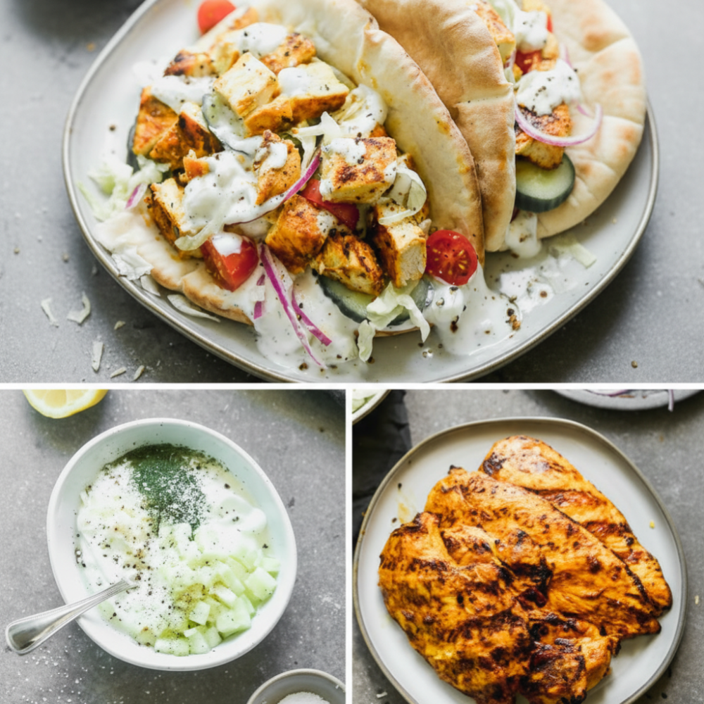 Homemade Greek Chicken Wraps: Quick & Fresh Pita Sandwiches 1 Homemade Greek Chicken Wraps: Quick & Fresh Pita Sandwiches