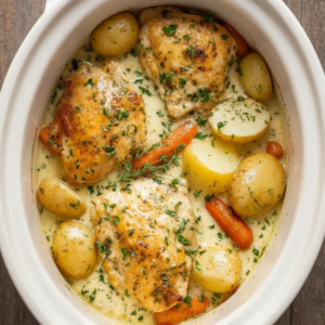 Slow Cooker Creamy Garlic Butter Chicken Stew Recipe 4 Slow Cooker Creamy Garlic Butter Chicken Stew Recipe