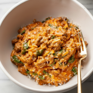 Creamy Ground Beef Orzo Recipe (One Pot, 30 Minutes) 4 Creamy Ground Beef Orzo Recipe (One Pot, 30 Minutes)