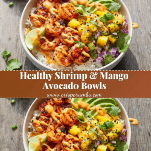 Healthy Grilled Shrimp Bowls with Mango Salsa