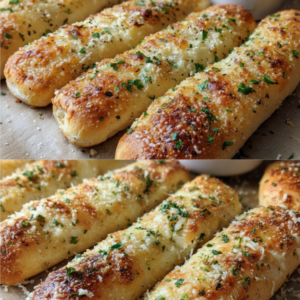 Easy Homemade Garlic Breadsticks Recipe (Soft & Buttery)