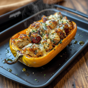 Sweet & Savory Honey Roasted Butternut Squash Stuffed Chicken