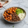 Sweet & Spicy Hot Honey Sweet Potato Beef Bowls Recipe