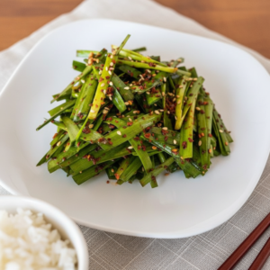 Authentic Buchu Muchim: Easy Spicy Asian Chive Side Dish