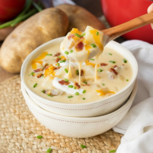 Quick and Creamy Loaded Baked Potato Soup Recipe